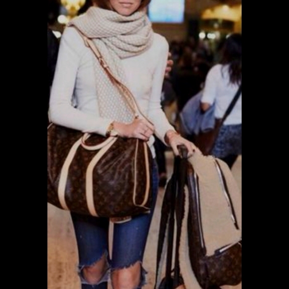 BEAUTIFUL ❤Authentic LV Keepall 55 Bandouliere w/ Strap Travel Bag Monogram - Picture 2 of 16